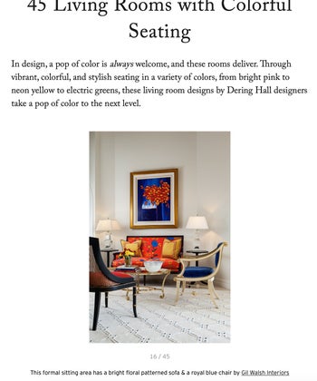 45 Living Rooms with Colorful Seating