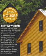 Rafe Churchill awarded Fine Homebuilding's Best New Home 2016