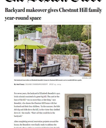 Backyard makeover gives Chestnut Hill family year-round space