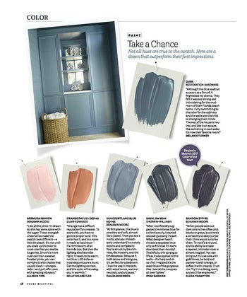 House Beautiful - Color Story