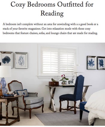 Cozy Bedrooms Outfitted for Reading