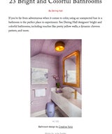 23 Bright and Colorful Bathrooms