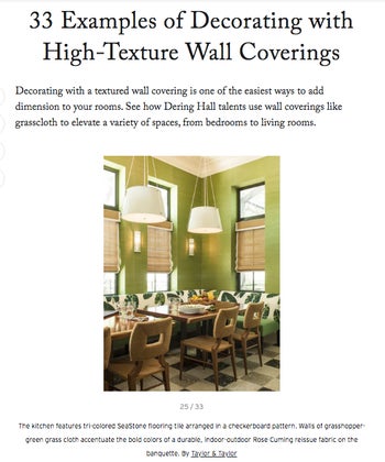 33 Examples of Decorating with High-Texture Wall Coverings    
