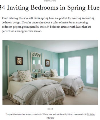 34 Inviting Bedrooms in Spring Hues                                                           