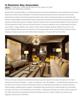 THE BEST INTERIOR DESIGNERS IN TEXAS