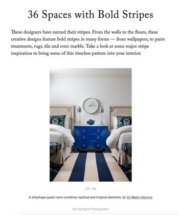 36 Spaces with Bold Stripes