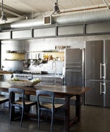 Steel and Brass Cover Nearly Every Surface of this Industrial L.A. Kitchen