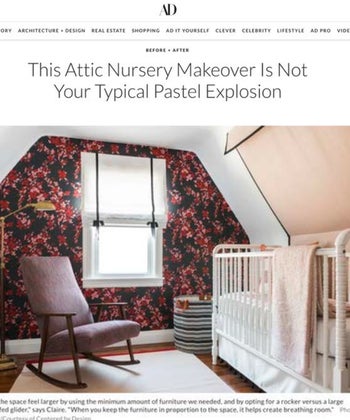 This Attic Nursery Makeover Is Not Your Typical Pastel Explosion