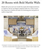 20 Rooms with Bold Marble Walls                                       