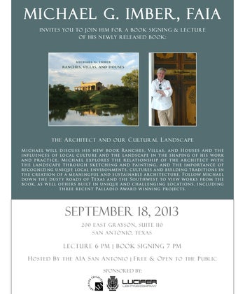 Lecture & Book Signing - Sponsored by the AIA