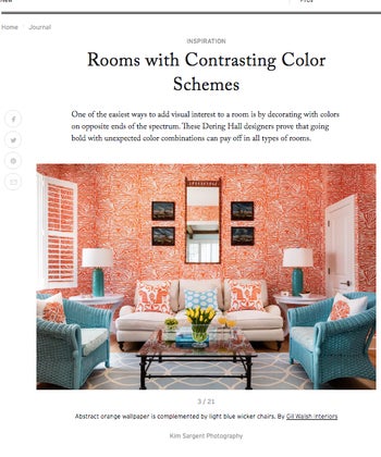 Rooms with Contrasting Color Schemes