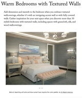 Warm Bedrooms with Textured Walls