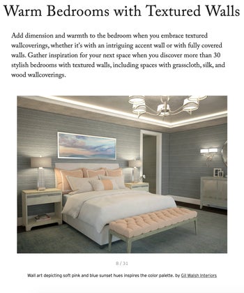 Warm Bedrooms with Textured Walls