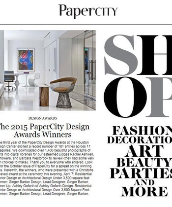 Paper City Design Award Winner 2015