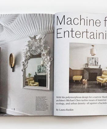 Metropolis: Machine for Entertaining: Architect Michael Chen Combines Neo-Grec and High-Tech in this Manhattan Townhouse