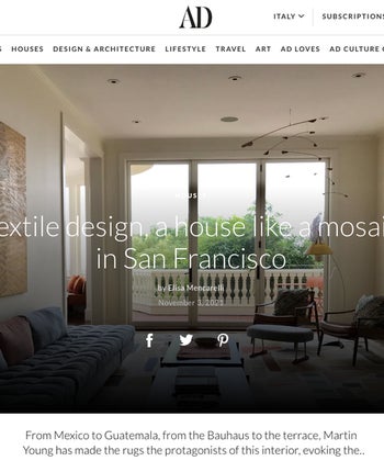 Textile Design, a House like a Mosaic in San Francisco
