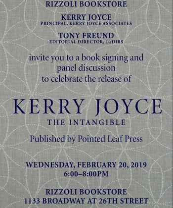 RIZZOLI BOOK SIGNING  |  Kerry Joyce  |  Intangible