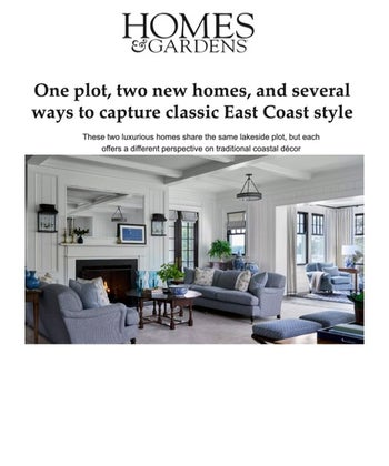 One plot, two new homes, and several ways to capture classic East Coast style