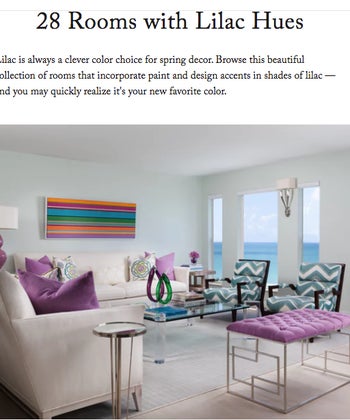 28 Rooms with lilac hues    