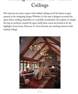 Striking Interiors with Vaulted Ceilings