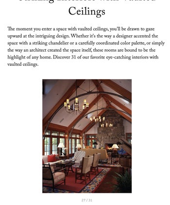 Striking Interiors with Vaulted Ceilings