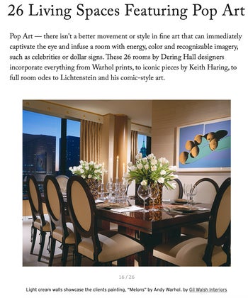 26 Living Spaces Featuring Pop Art
