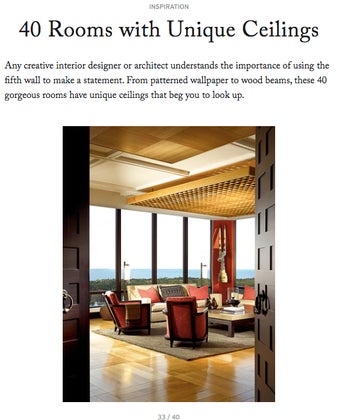 40 Rooms with Unique Ceilings