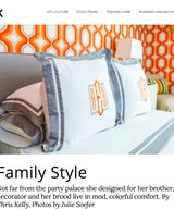 Family Style: Not far from the party palace she designed for her brother, a decorator and her brood live in mod, colorful comfort.