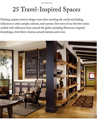 25 Travel-Inspired Spaces