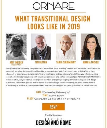 What Transitional Design Looks like in 2019. Panel Discussion at Ornare