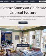 This Serene Sunroom Celebrates an Unusual Feature