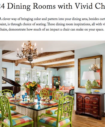 24 Dining Rooms with Vivid Chairs