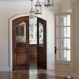 French Inspired Atherton Home - Reclaimed Walnut