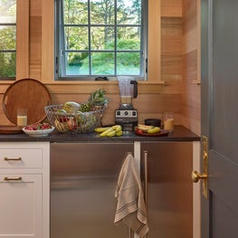 Pacific Palisades Pool House Kitchen