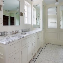 Modern updates to classical millwork details in a historic house