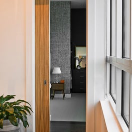 Two Modern Living Flats: Hall to Master Bedroom