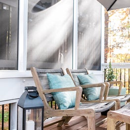 Sitting area on patio