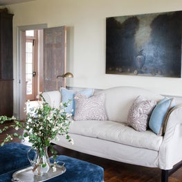 Upstate NY farmhouse, living room.