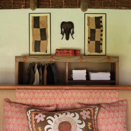 Organic sitting area and storage space