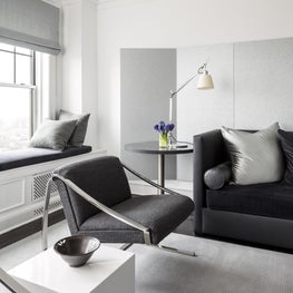 Lake Shore Drive Residence No. 1 View of the Living Room with a CB2 Cube Table.