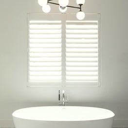 Bathroom Renovation with Free-standing Bathtub and LED Chandelier