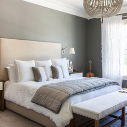 Grey and White Bedroom in Nashville