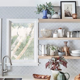 Kitchen with Open Shelving