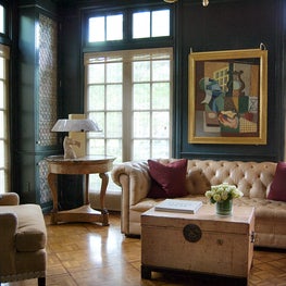 The Ivy Covered House, Library