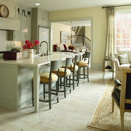 Marietta Residence Kitchen and Breakfast Room with custom cabinets to the ceiling