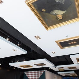 Men's Luxury Clothing Store - Antique portraits fill the clouds for a twist