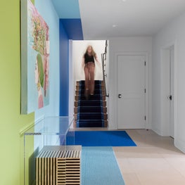 Portfolio: Colorful Hallway Modeled After Houston's Sugar & Cloth Wall