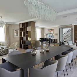 Kensington Townhouse Exterior Ground Floor Open Dining Area