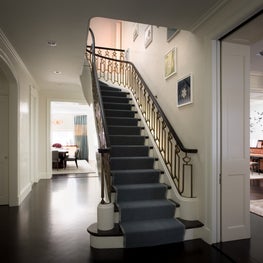 Grand staircase in NYC apartment