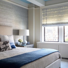 Bedroom with soft color palette